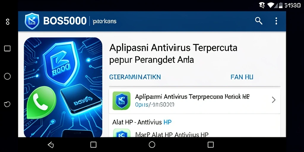 Tampilan antarmuka pengguna BOS5000 yang intuitif dan menarik.