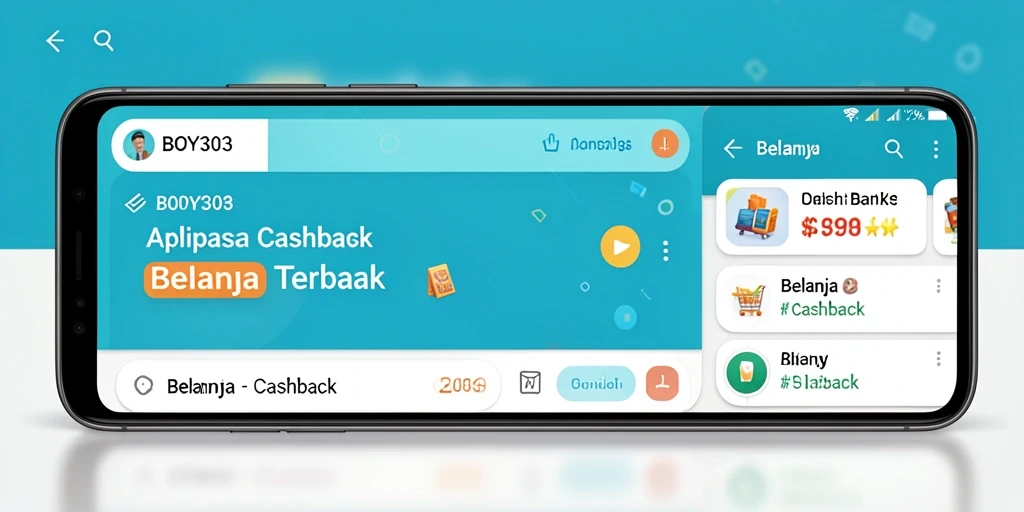 Antarmuka aplikasi BOY303 menampilkan berbagai fungsi Cashback dengan mudah.