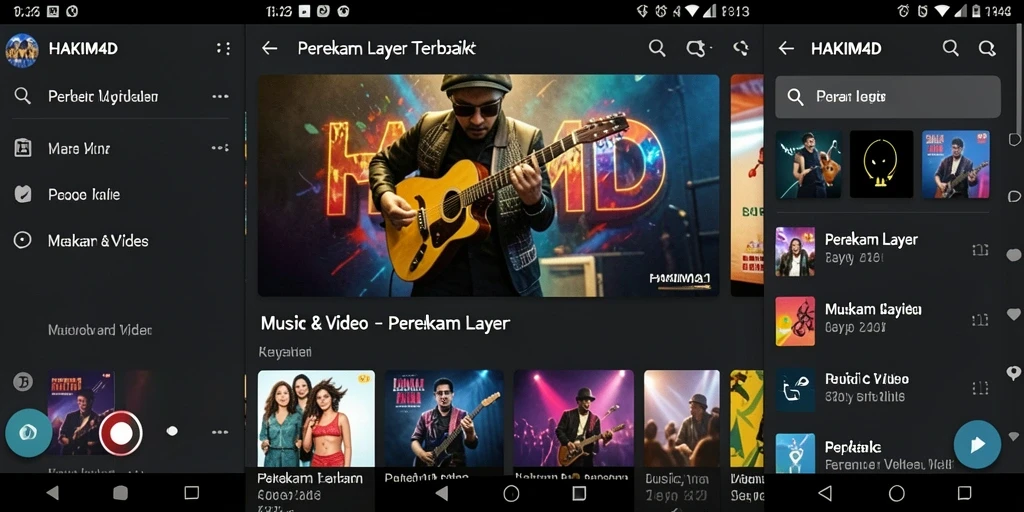 Antarmuka HAKIM4D dengan fitur perekaman layar yang intuitif.