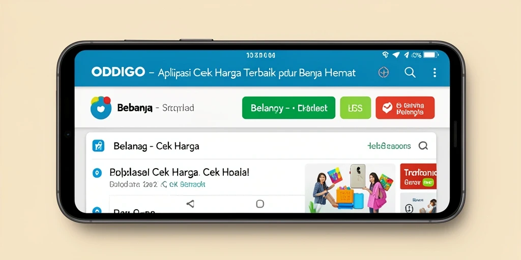 Antarmuka ODDIGO yang sederhana dan efektif untuk Cek Harga.