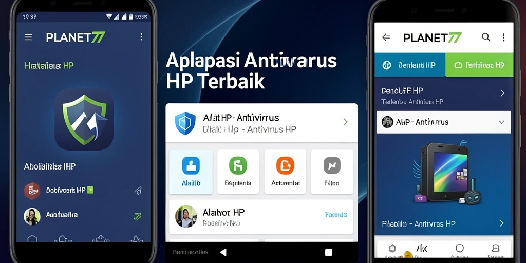 Tampilan antarmuka utama PLANET77 yang sederhana dan efisien.